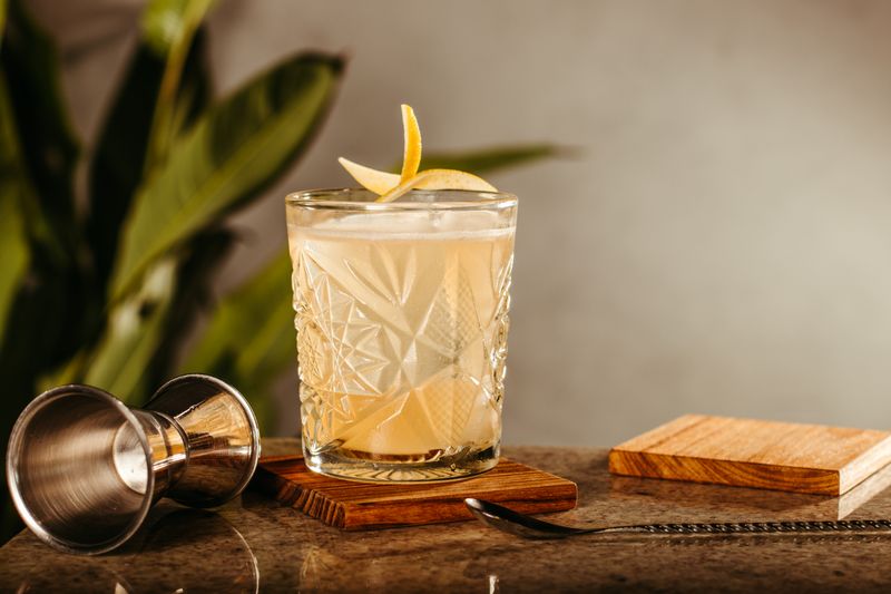 Handcrafted cocktail served at Scotia Connect bar